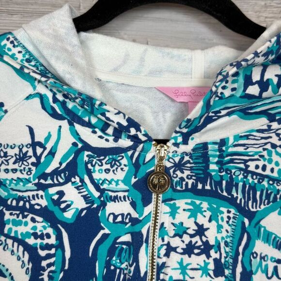Lilly Pulitzer Half Zip Hooded Pullover - Picture 5 of 6